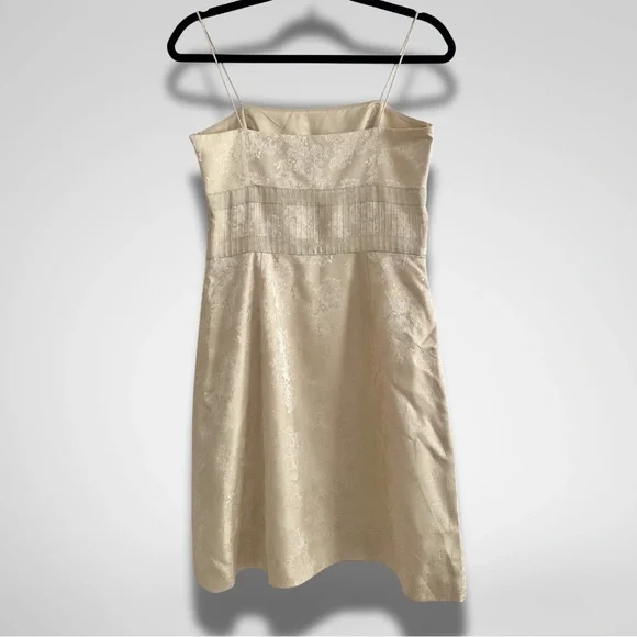 Ann Taylor Cream Brocade Cocktail Dress - Picture 2 of 5